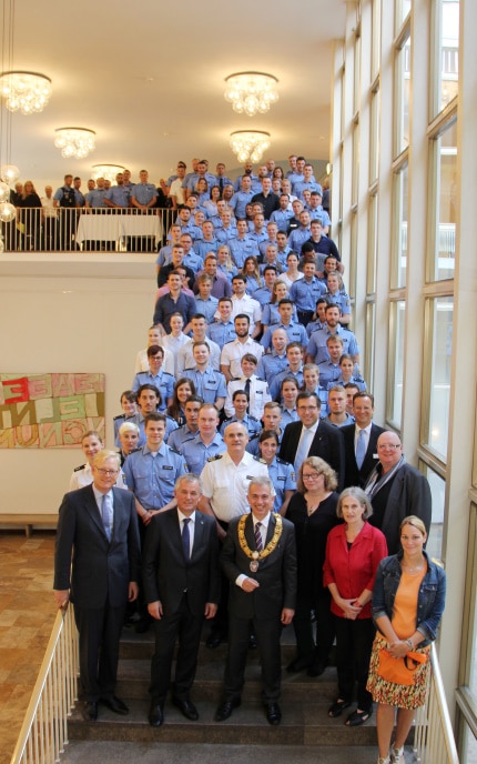 Gruppenbild der Polizisten
